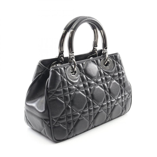 Dior Lady 95.22 Cannage Leather Handbag Black