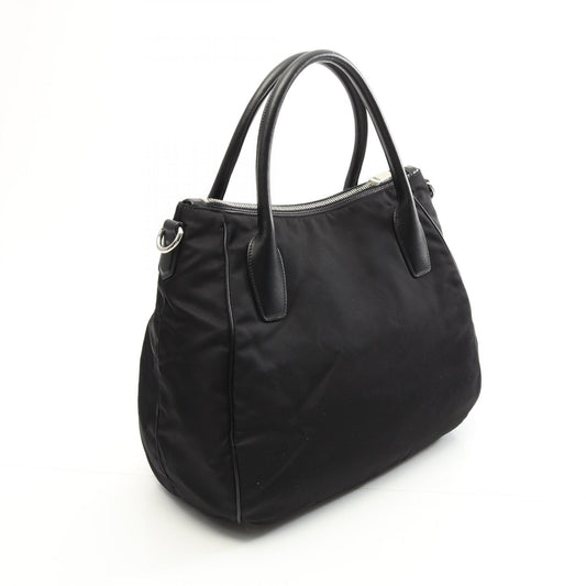 Prada Nylon Leather Tote Bag 1BC992