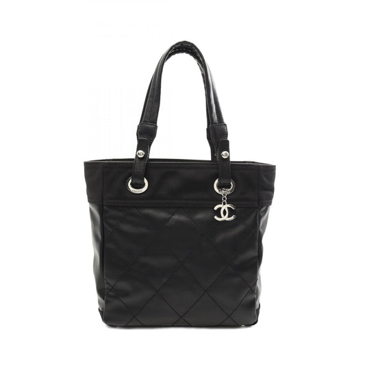 Chanel Paris-Biarritz PM Tote Bag Leather PVC Canvas