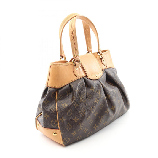 Louis Vuitton Boétie PM Handbag Leather PVC Canvas