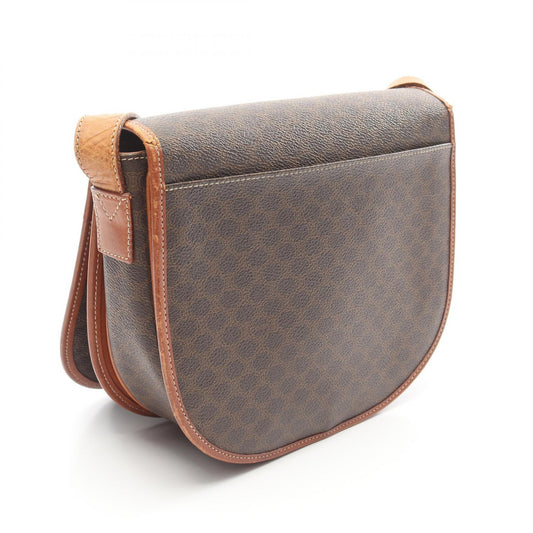 Celine Macadam PVC Coated Canvas Leather Shoulder Bag