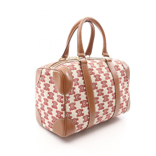 Celine Triomphe Canvas Leather Handbag
