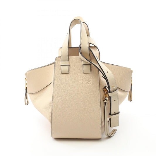 Loewe Hammock Medium Leather Handbag Ivory