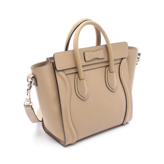 Celine Luggage Nano Shopper Leather Handbag