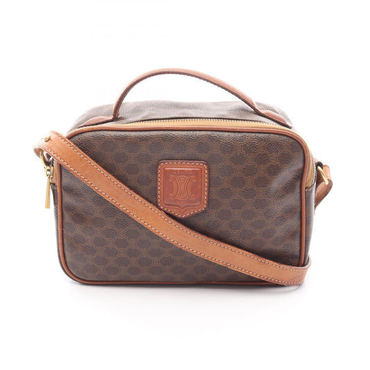 Celine Macadam Handbag PVC Coated Canvas Leather