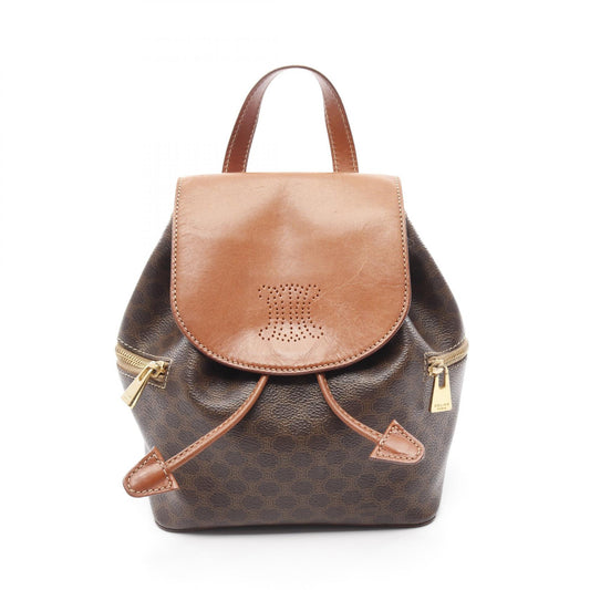 Celine Macadam Backpack PVC Coated Canvas Leather