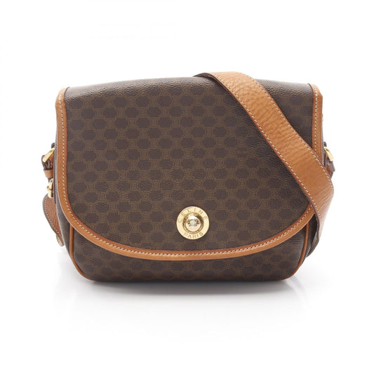 Celine Macadam PVC Coated Canvas Leather Shoulder Bag