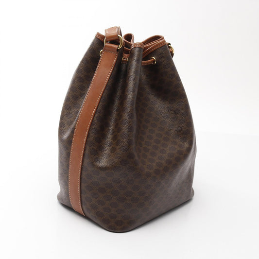 Celine Macadam PVC Coated Canvas Leather Shoulder Bag