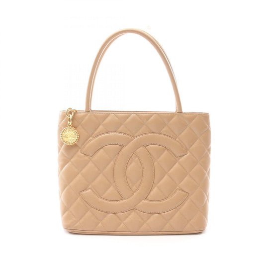 Chanel Caviar Skin Tote Bag Beige A01804