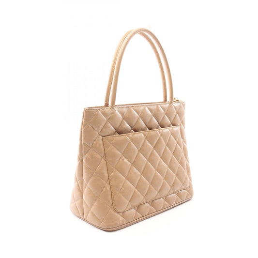 Chanel Caviar Skin Tote Bag Beige A01804