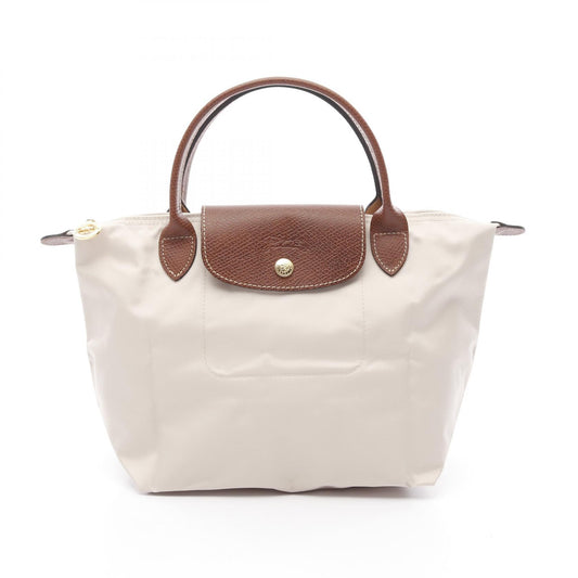 Longchamp Le Pliage S Nylon Leather Tote Bag