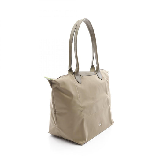 Longchamp Le Pliage Green L Nylon Leather Shoulder Bag