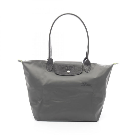 Longchamp Le Pliage Green L Nylon Leather Shoulder Bag