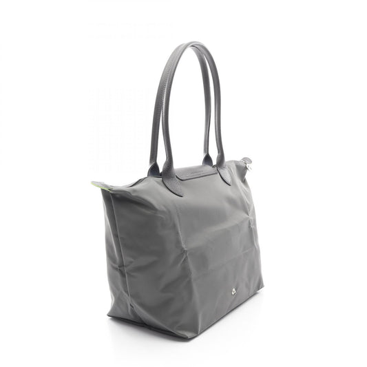 Longchamp Le Pliage Green L Nylon Leather Shoulder Bag