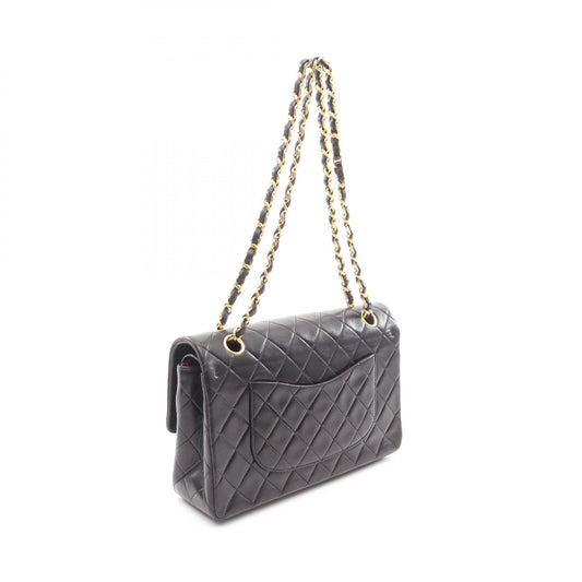 Chanel Lambskin Double Flap Shoulder Bag