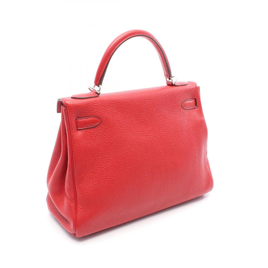 Hermes Kelly 32 Leather Handbag Red