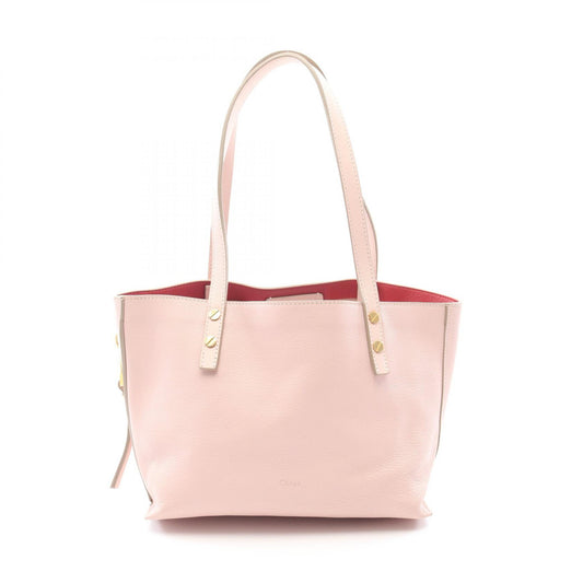Chloe Leather Tote Bag Pink
