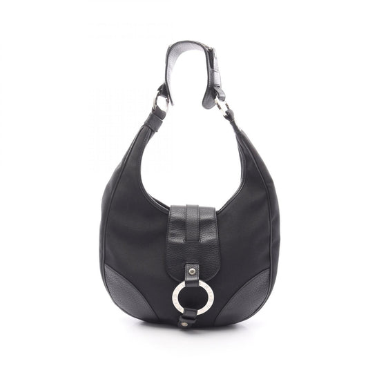 Bvlgari Canvas Leather Shoulder Bag