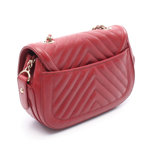 Chanel Chevron V-Stitch Leather Shoulder Bag