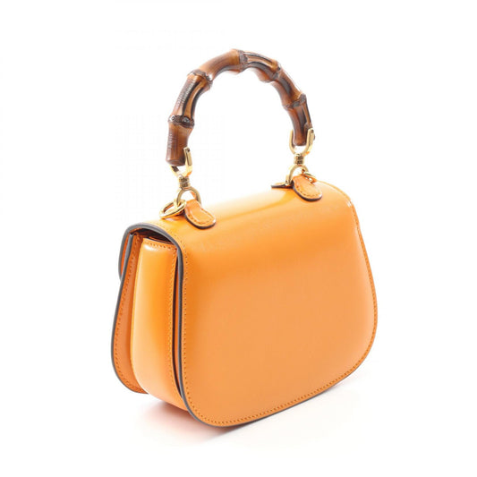 Gucci Bamboo Leather Handbag Orange