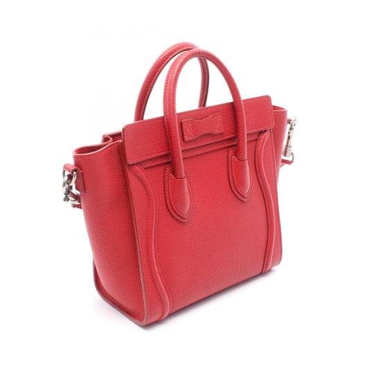 Celine Luggage Nano Shopper Leather Handbag