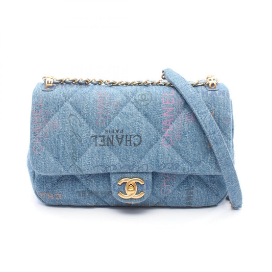 Chanel Denim Matelasse Shoulder Bag AS3135