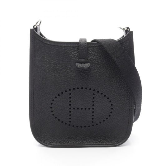 Hermes Evelyne TPM Leather Shoulder Bag Black