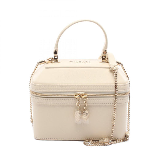 Bvlgari Serpenti Leather Vanity Handbag