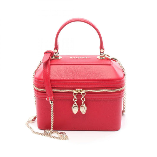Bvlgari Serpenti Leather Vanity Handbag