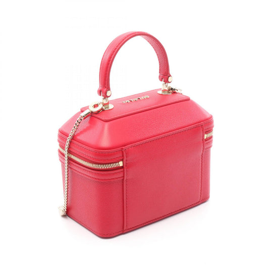 Bvlgari Serpenti Leather Vanity Handbag