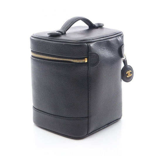 Chanel Coco Mark Leather Handbag Black