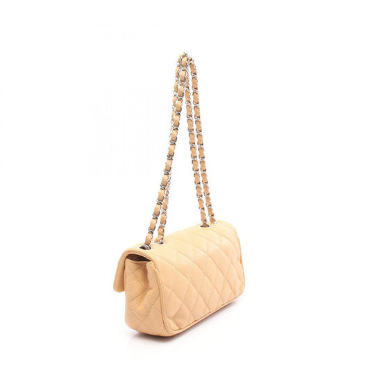 Chanel Leather Matelasse Single Flap Shoulder Bag