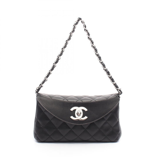 Chanel Lambskin Matelasse Shoulder Bag Black
