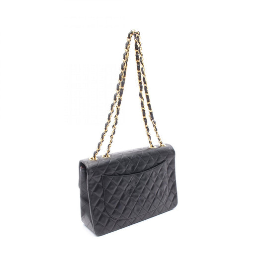 Chanel Lambskin Shoulder Bag Black A01094
