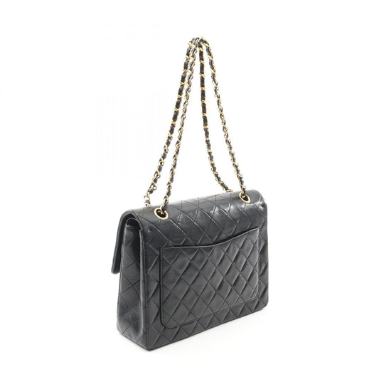 Chanel Lambskin Matelasse W Flap Shoulder Bag