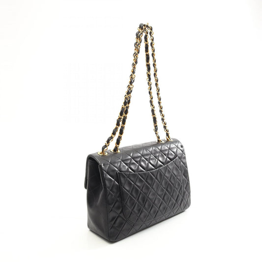 Chanel Lambskin Shoulder Bag Black A01094