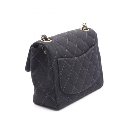 Chanel Canvas Matelasse Single Flap Shoulder Bag