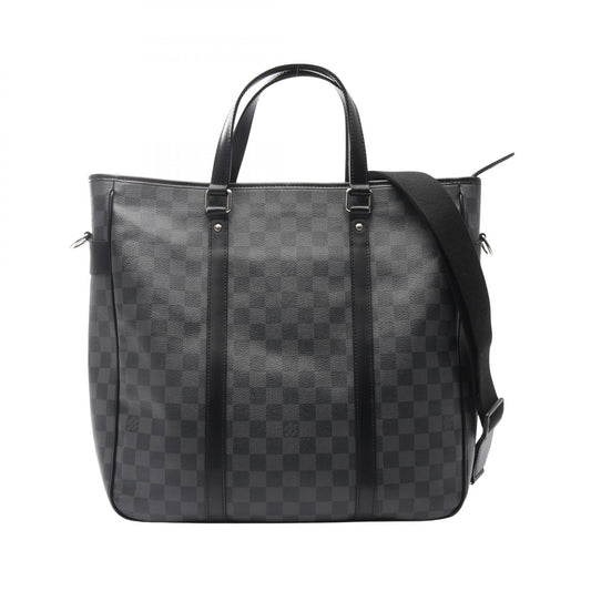 Louis Vuitton Tadao Tote Bag Leather PVC Canvas