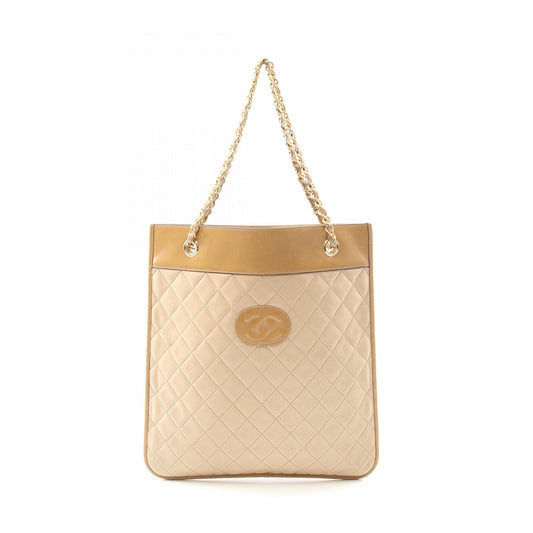 Chanel Lambskin Matelasse Tote Bag