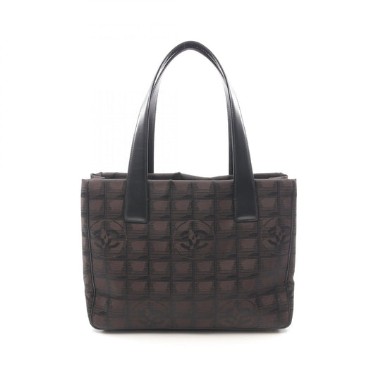 Chanel New Travel Line PM Tote Bag Leather Nylon