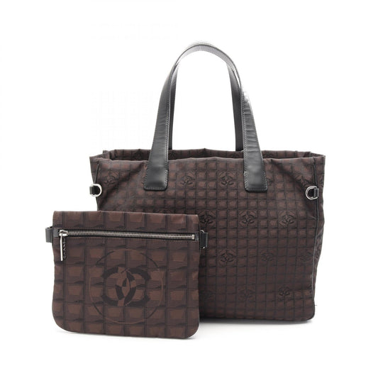 Chanel Nylon Canvas Leather Tote Bag A26156