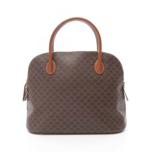 Celine Macadam Handbag PVC Coated Canvas Leather