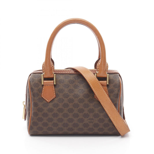 Celine Macadam Handbag PVC Coated Canvas Leather