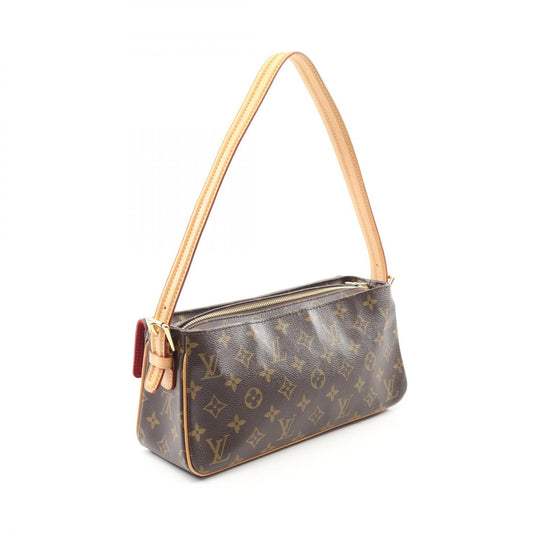 Louis Vuitton Vivacite MM Shoulder Bag Brown