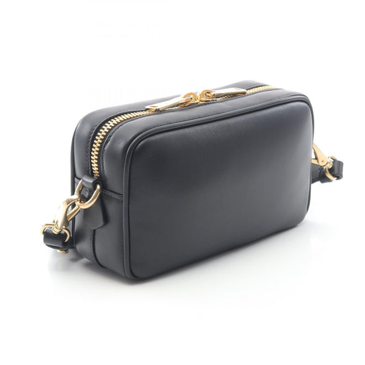 Miu Miu Leather Shoulder Bag Black