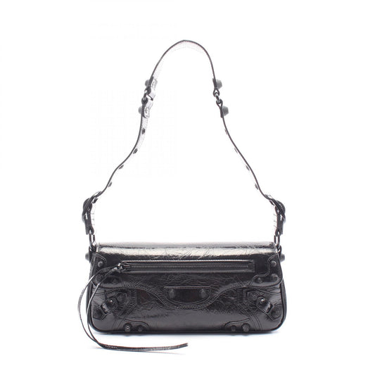 Balenciaga Le Cagole S Leather Shoulder Bag Black