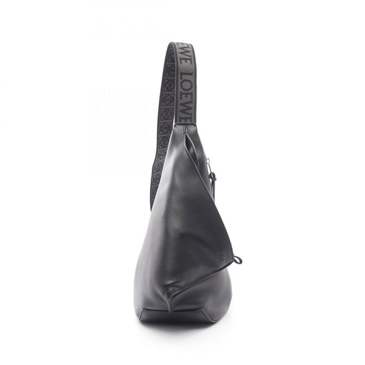 Loewe Anton Sling Leather Waist Bag Black
