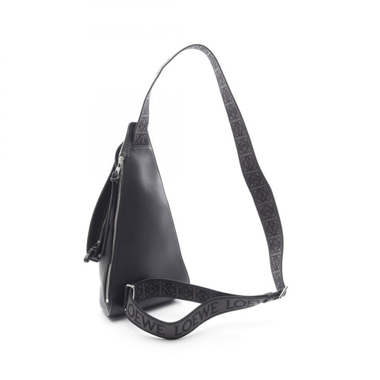 Loewe Anton Sling Leather Waist Bag Black
