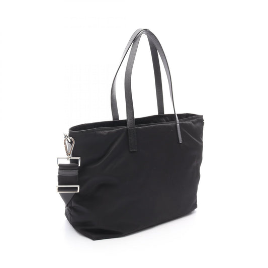 Prada Nylon Saffiano Leather Tote Bag