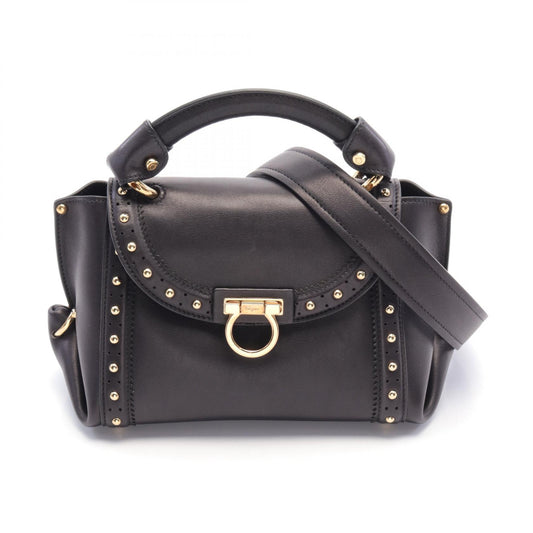 Salvatore Ferragamo Gancini Leather Handbag